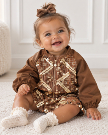 Golden boho baby set - bruin - verzenddatum 9 okt