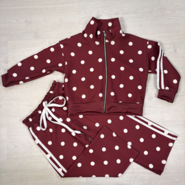 Dotty Lounge Set - bordeaux