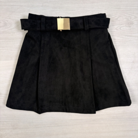 Suede Chic Skort - zwart