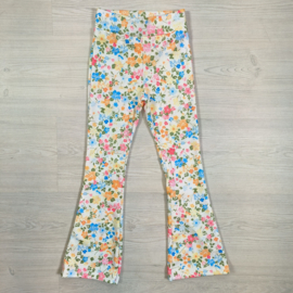 Flower me up flared pants - wit