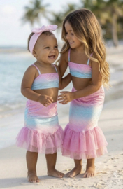 Mermaid Magic Tule Skirt Set - blauw