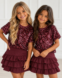 Sparkle Queen Top - bordeaux