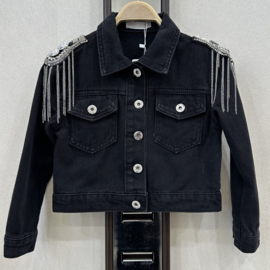 MJ denim jacket - zwart