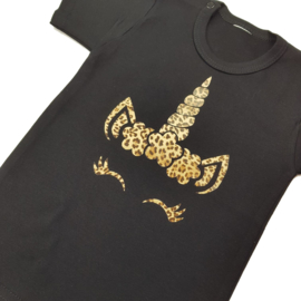 Leopard unicorn tee Shortsleeves