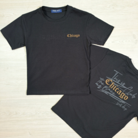 Chicago boys tee - zwart