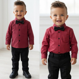 Tiny tux set - bordeaux