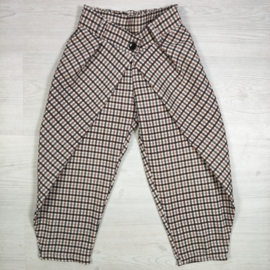 Checkered twist pants - bruin/beige (verzenddatum 13 okt)