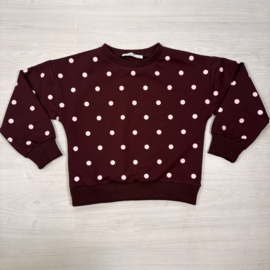 Sweet Dots Sweatshirt - bordeaux