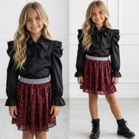 Ruby Sequin Skirt