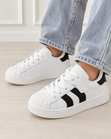 Street star sneakers - wit/zwart