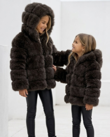 Winter glamour jacket - bruin