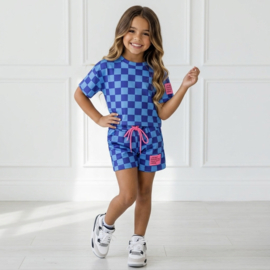 Checkerboard Vibes Summer Set - blauw