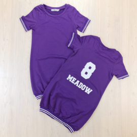 Baseball dress shortsleeves (gepersonaliseerd) - Purple