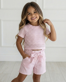 Sweet Lace Girls Set - lichtroze