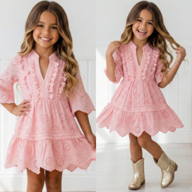 Ibiza Lace Dress - roze