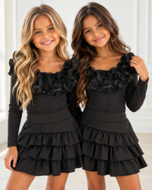 Royal Ruffle Body - zwart