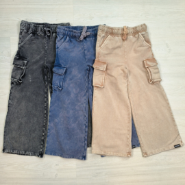 Long & Wide pants - Black