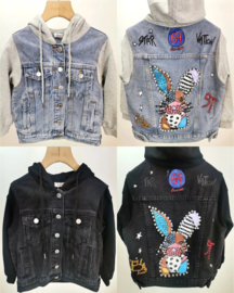 Your bunny denim jacket - zwart