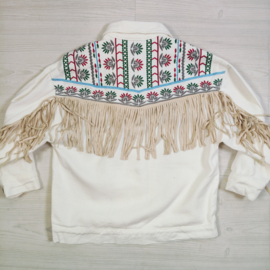 Your Boho Fringe Jacket - wit