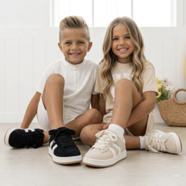 Move it sneakers - zwart (met klittenband)