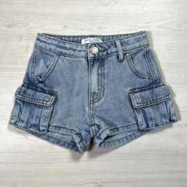 Cargo denim short