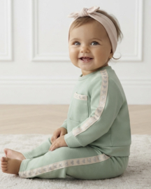 Tiny Hearts wide leg Set - groen