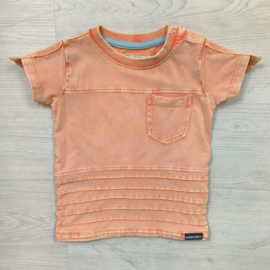 Washed pocket tee - Orange Tiger