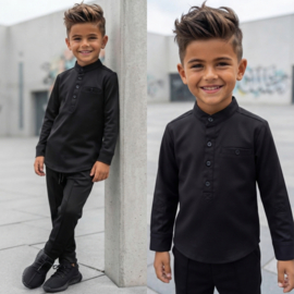 Blouse & Pantalon Set - zwart - verzenddatum 9 okt