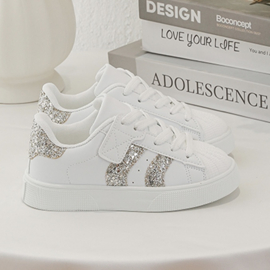 Street star sneakers - wit/goud