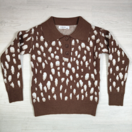 Bambi Knit Polo - bruin