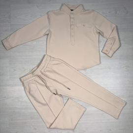 Blouse & Pantalon Set - beige (verzenddatum 13 okt)