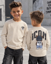 Icon backstreet teddy longsleeve - beige