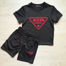 Icon triangle boys set - zwart
