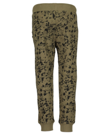 Army green splatter sweat pants