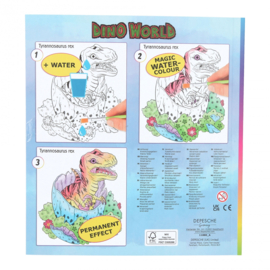 Dino World waterverf boek