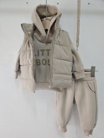 Street style boss set - beige (verzenddatum 9 okt)