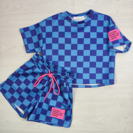 Checkerboard Vibes Summer Set - blauw