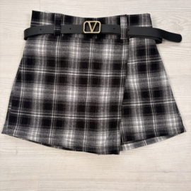 Classic Check Skort - zwart