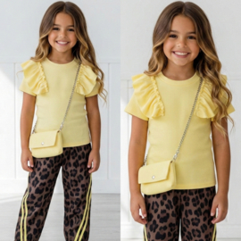 Ruffle Dream Shortsleeves - geel