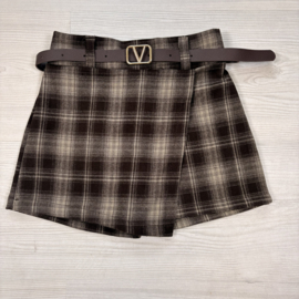 Classic Check Skort - bruin