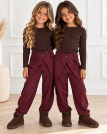 Bordeaux twist pants