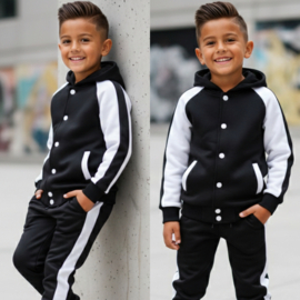 Varsity boys set - zwart