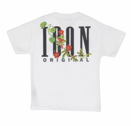 Floral Icon tee - wit