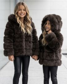 Winter glamour jacket - bruin