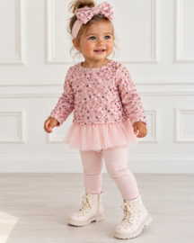 Sequin tutu set & headband - roze (verzenddatum 9 okt)