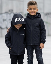 Icon hooded windbreaker - zwart