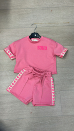 Soho heart summer set - donkerroze