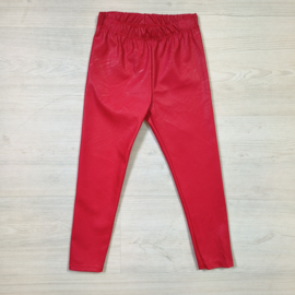 Red leatherlook legging