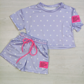 Perfect Polka Dot Summer Set - paars