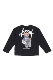 Icon skater bear longsleeve - zwart